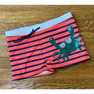 Mini Boden Boys' Crab Euro Swim Trunks Size 8-9